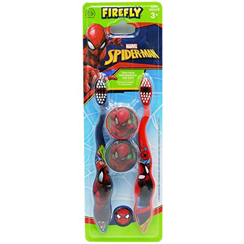 Marvel Spiderman 2 Toothbrush and Caps for Kids