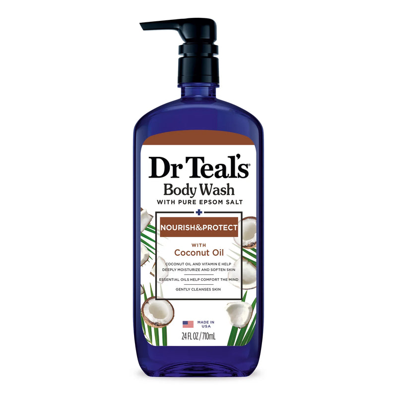 Dr. Teal's Epsom Salt Body Wash - Coconut Oil, 710 Ml