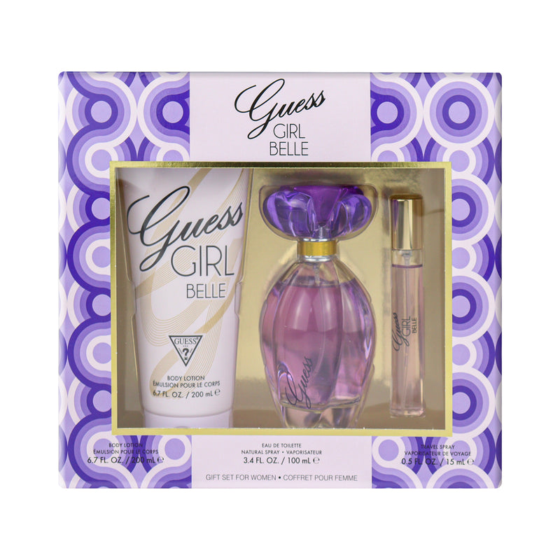 GUESS Girl Belle Eau de Toilette 100 ml + Body Lotion 200 ml+ Mini 15 ml, Gift Set for Women