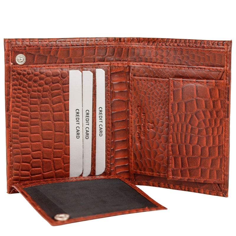 Roberto Ballmore Men's RFID Blocking, Hand-Crafted Leather Wallet