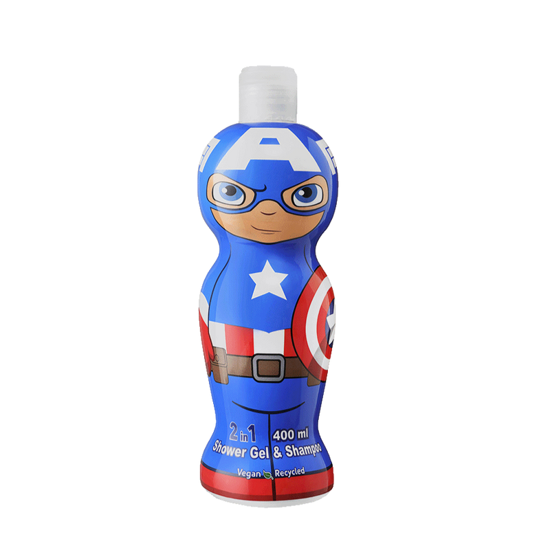 Avengers Captain America 2in1 Shower Gel & Shampoo for Kids - 400ml