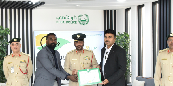 Certificate of Appreciation from Dubai Police to Xpressions Style for community support | 2023