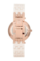 Anne Klein Women’s Ceramic Bracelet Watch – Model AK/2130RGLP