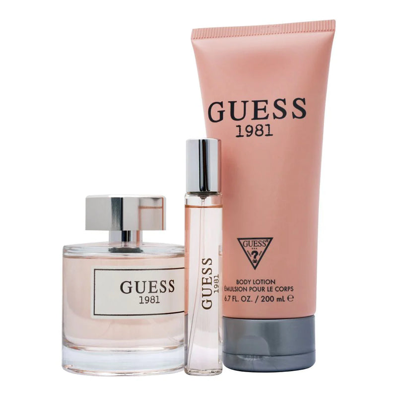 Guess 1981 Gift Set for Women EDT 100ml + 200ml Body Lotion, EDT 15ml Mini-xpressionsstyle