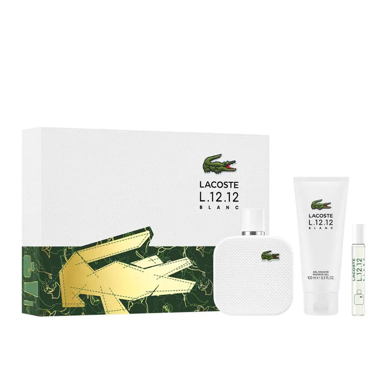 Lacoste L.12.12 Blanc for Men EDT 100ml+SG 100ml+EDT 7.5ml