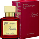 Maison Francis Kurkdjian Baccarat Rouge 540 perfume bottle and packaging on a white background