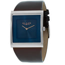 BLADE Freedom Blue 3701G1SBO SS & Leather Strap 2-Hands Men's Watch