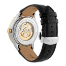 BLADE Sempre Ivory 3704G1TSN SS Case & Leather Strap Skeleton Men's Watch