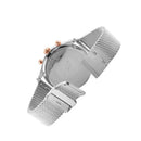 BLADE Fusion SS Blossom 3727L2UPS – Dinamico Collection Dual-Time Multifunction Women's Watch