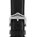 ELIZ ES8950G1SNN SS Case & Leather Strap Date Men's Watch