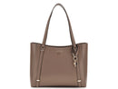 Guess Women's Daryna Elite Tote Carry Bag, Dark Taupe