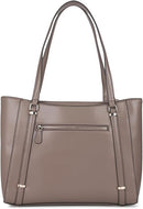 Guess Women's Daryna Elite Tote Carry Bag, Dark Taupe