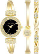 Anne Klein Women’s Bangle Watch and Bracelet Set – Model AK/1868BKST
