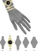 Anne Klein Women’s Bangle Watch and Bracelet Set – Model AK/1868BKST