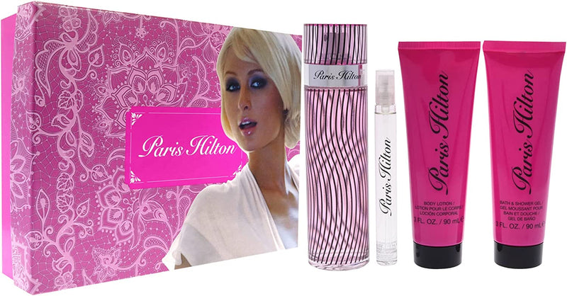 Paris Hilton by Paris Hilton, 4 Piece Gift Set women with Travel Spray