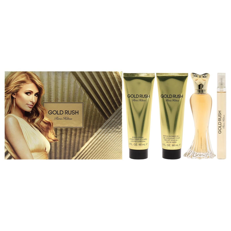 Paris Hilton Gold Rush for Women’s EDP 100ml + TS 10ML + BL 90ml + SG 90ml Gift Set