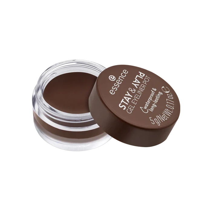 Essence Stay & Play Gel Eyeliner Pot 02 Brown