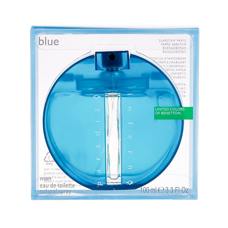 United Colors of Benetton Paradiso Inferno Blue for Men 100Ml (EDT)