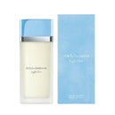 Dolce & Gabbana Light Blue perfume bottle and packaging on a white background