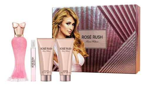 Paris Hilton Rose Rush 4pc Gift Set 100Ml (EDP)