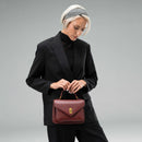 David Jones CM7520-1 Windsor Wine Satchel Bag