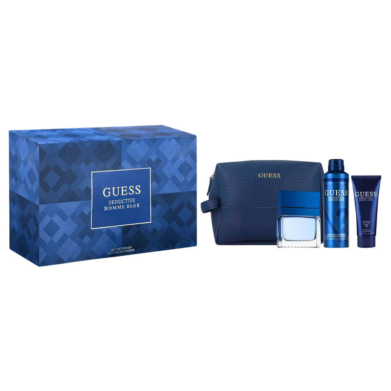 Guess Seductive Homme Blue for Men - 4 Pc Gift Set