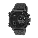 ELIZ ES8780G8NGN PC Case & Silicone Strap Analog-Digital Men's Watch