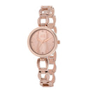 ELIZ ES8846L2RPR Metal Case and Bracelet 3-Hands Women's Watch