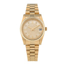 ELIZ ES8862L2GCG SS Case & Band Date Women's Watch