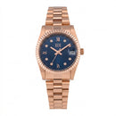 ELIZ ES8862L2RBR SS Case & Band Date Women's Watch