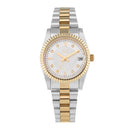 ELIZ ES8862L2TST SS Case & Band Date Women's Watch
