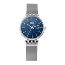 ELIZ ES8905L2SBS SS Case & Mesh Strap Date Women's Watch