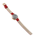 ELIZ ES8907L1RRR SS Caseback & Leather Strap 3-Hands Women's Watch