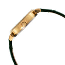 ELIZ ES8910L1GEE SS Caseback Leather 2 Hands Women's Watch