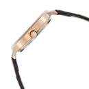 ELIZ ES8911L1RSO SS Caseback Leather 3 Hands Women's Watch