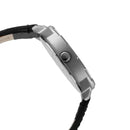 ELIZ ES8924G1ANN SS Caseback & Leather Strap Day-Date Men's Watch