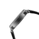 ELIZ ES8924G1ANN SS Caseback & Leather Strap Day-Date Men's Watch