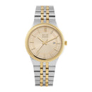 ELIZ ES8943G2TCT SS Case & Band Calendar Men's Watch