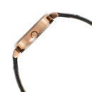 ELIZ ES8910L1RGG SS Caseback Leather 2 Hands Women's Watch