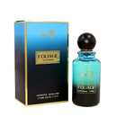 Folage perfume bottle and packaging on a white background