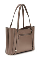Guess Women's Daryna Elite Tote Carry Bag, Dark Taupe