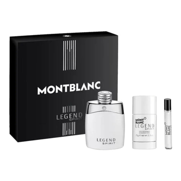 Mont Blanc Legend Spirit Spray 100ml Set 3 Pieces (EDT)