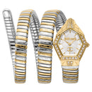 Just Cavalli JC1L304M0055 Women's Mesmerizing Two Tones YG Silver Snake Quartz Watch