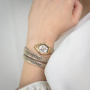 Just Cavalli JC1L304M0055 Women's Mesmerizing Two Tones YG Silver Snake Quartz Watch