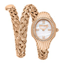 Just Cavalli JC1L305M0045 Women's Twined Rose Gold Silver Snake Quartz Watch