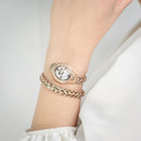 Just Cavalli JC1L305M0045 Women's Twined Rose Gold Silver Snake Quartz Watch