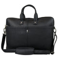 Men's Premium Full-Grain Leather Laptop Briefcase - Fits Up to 15.6" Laptops