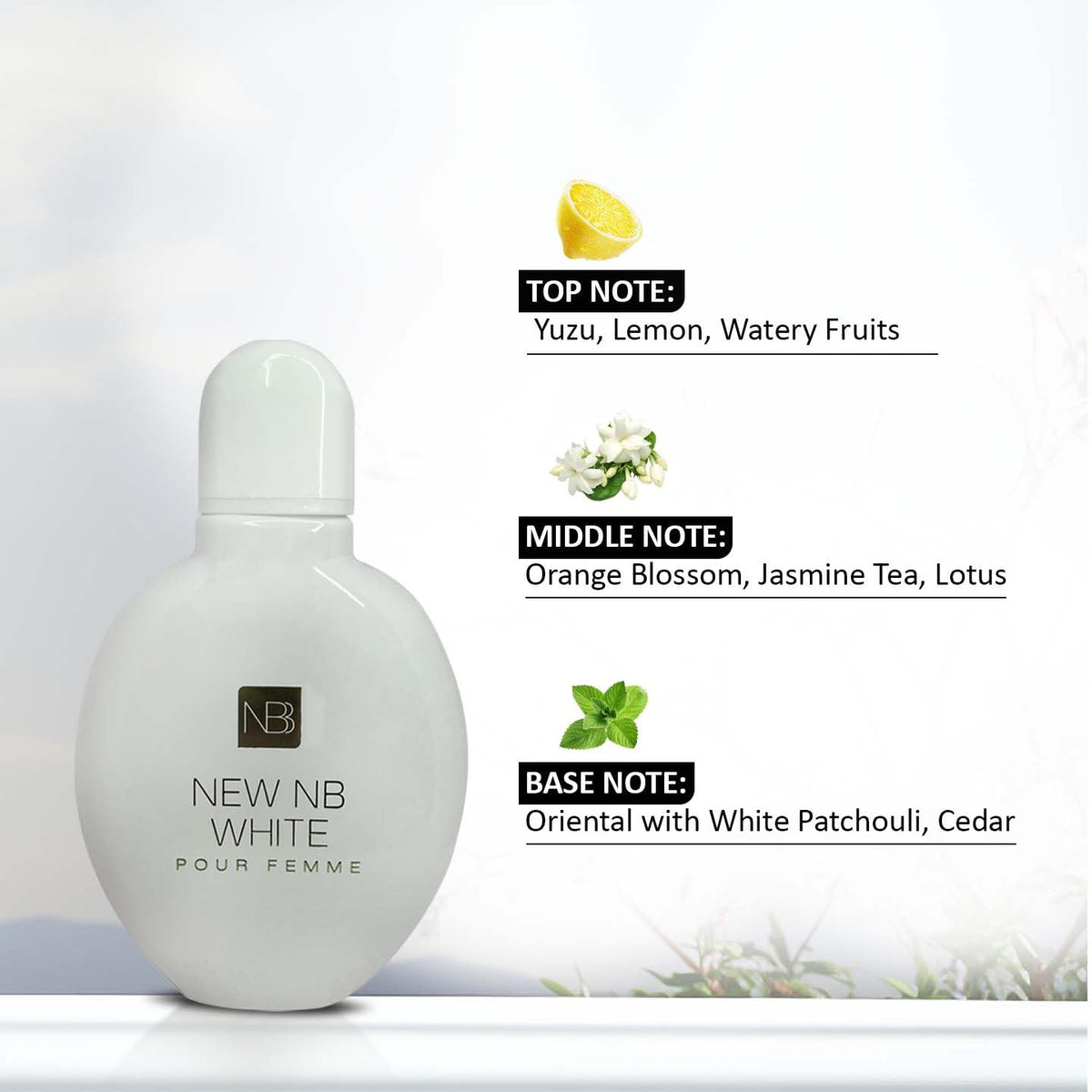 New NB White Pour Femme Perfume 125ml Buy Online UAE