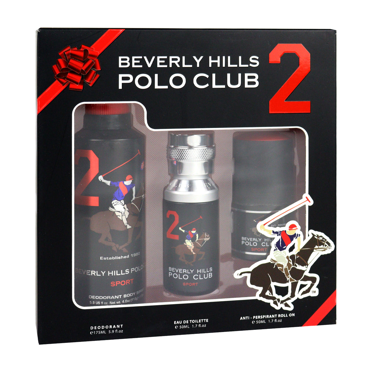 Polo Club Sport Gift Set for Men EDT Sport Deodorant 175ml 50m