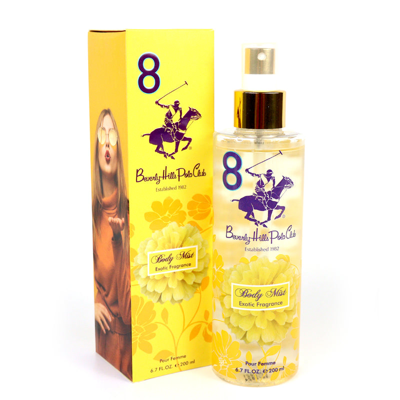 Beverly Hills Polo Club Pour Femme Body Mist Exotic Fragrance No.8 200ml